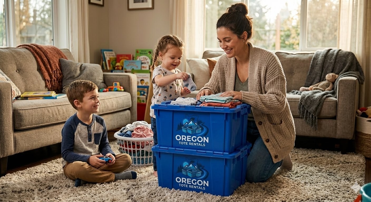 Reusable moving tote details
