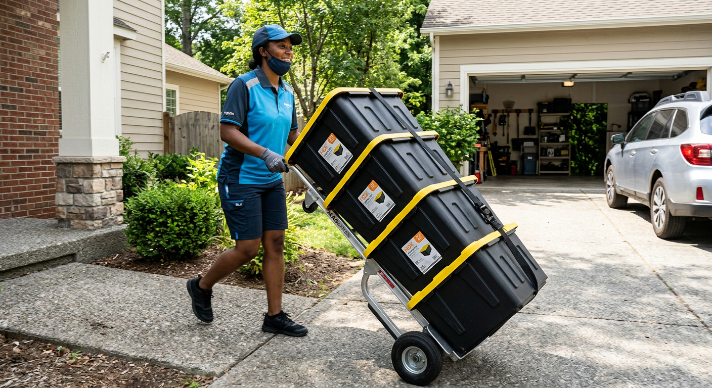 Reusable totes and moving supplies
