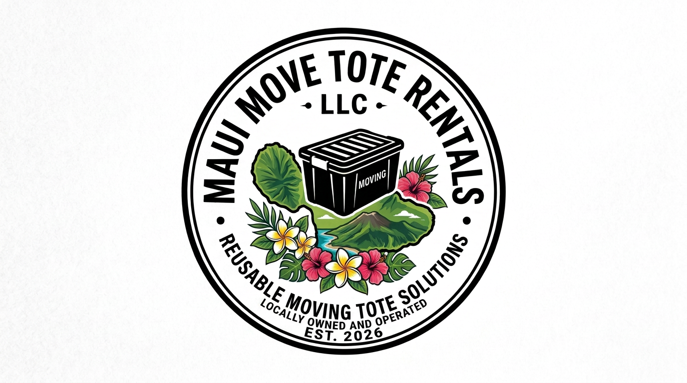 Moving totes delivered by Maui Move Tote Rentals LLC